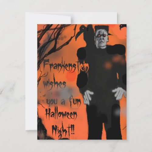 Frankenstein Halloween Party Invitation