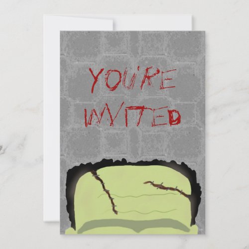 Frankenstein Halloween Party Invitation