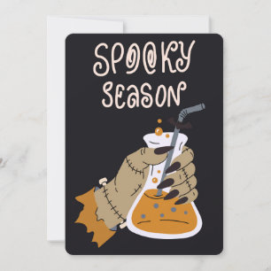Frankenstein Hand Holding Potion Spooky Season Holiday Card
