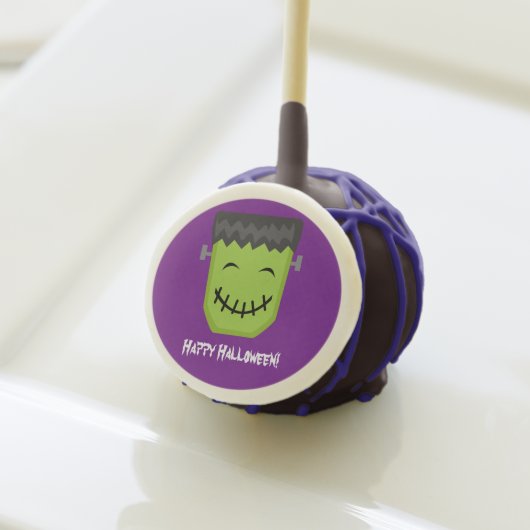 Frankenstein Happy Halloween Cake Pops (Front Insitu)