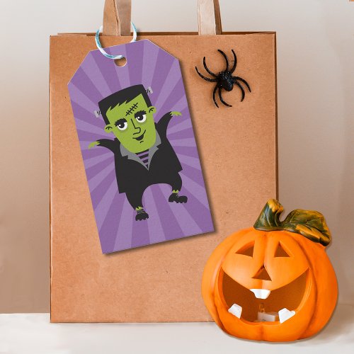 Frankenstein Happy Halloween Gift Tags