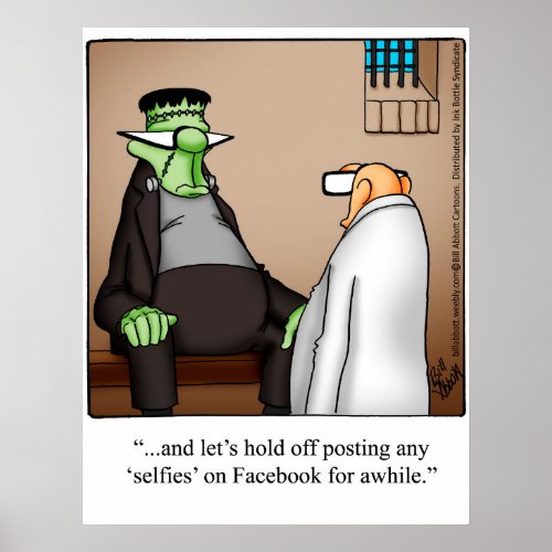 Frankenstein Humor Monster Poster