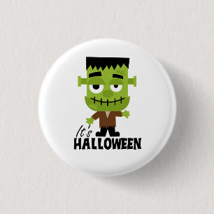Frankenstein It's Halloween Button