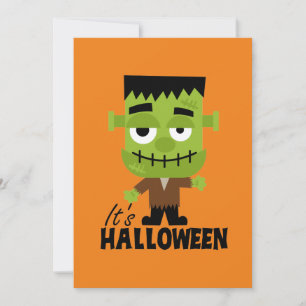 Frankenstein It's Halloween Invitation