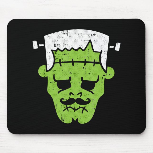 Frankenstein Lazy Halloween Costume Horror Movie Mouse Pad (Front)