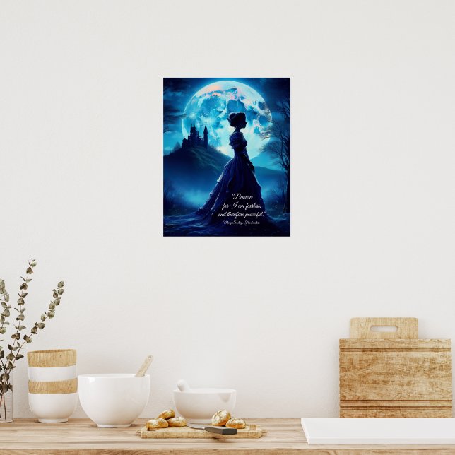 Frankenstein Mary Shelley Quote Poster (Kitchen)