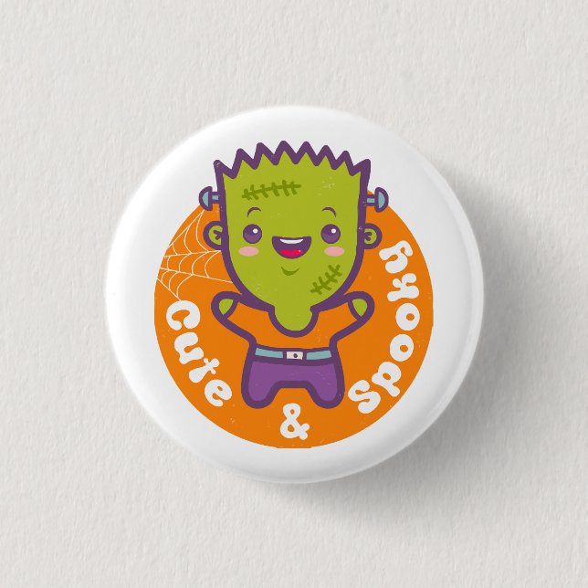frankenstein monster button (Front)