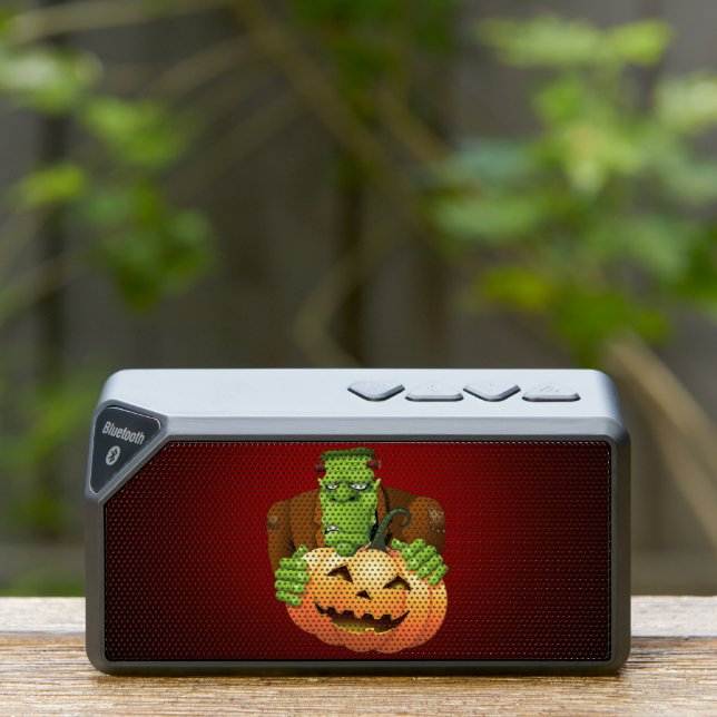 Frankenstein Monster Cartoon with Pumpkin Bluetooth Speaker (Insitu(Outdoor))