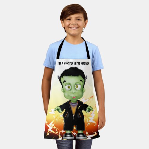 Frankenstein Monster Chef Apron