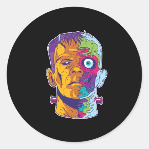 Frankenstein Monster Classic Round Sticker