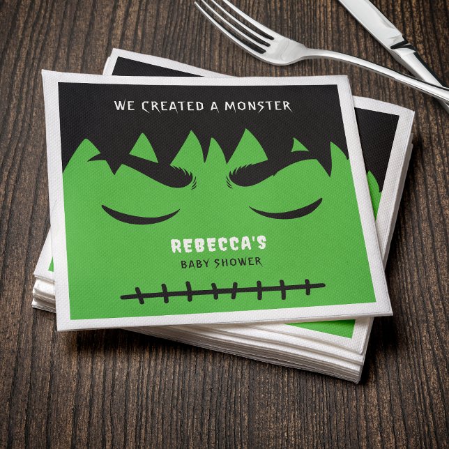 Frankenstein Monster Halloween Baby Shower Napkins (Frankenstein Monster Halloween Baby Shower Napkins
)