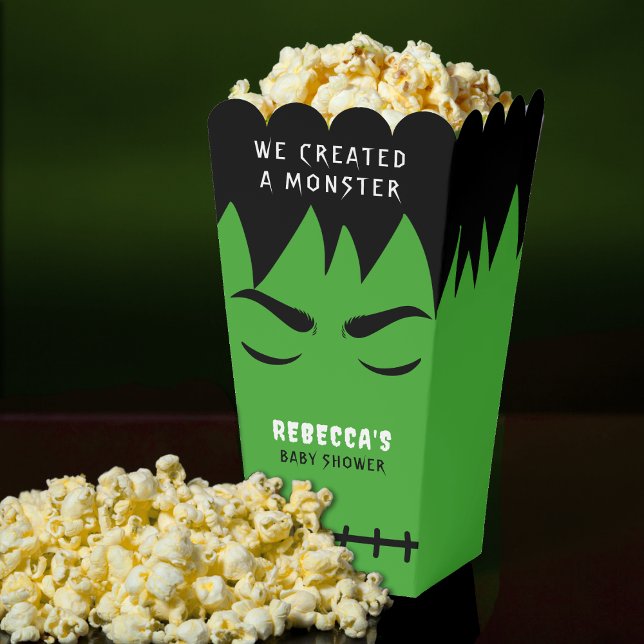 Frankenstein Monster Halloween Baby Shower Popcorn Favor Boxes (Frankenstein Monster Halloween Baby Shower Popcorn Favor Boxes
)