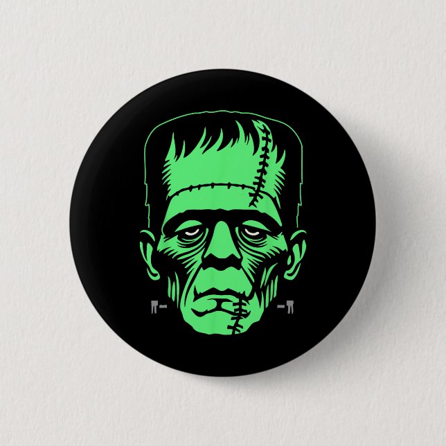 Frankenstein Monster Halloween Costume  Button (Front)