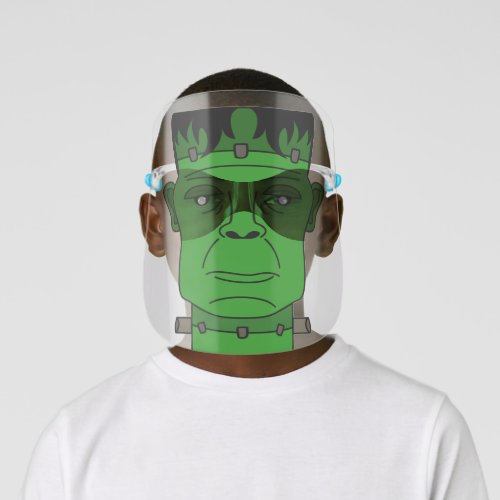Frankenstein Monster Halloween Kids Face Shield