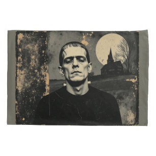 Frankenstein Monster Halloween Pillow Case