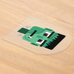 Frankenstein Monster Illustration Acrylic Invitations