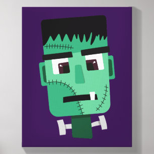 Frankenstein Monster Illustration Canvas Photo Tile