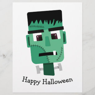 Frankenstein Monster Illustration Flyer