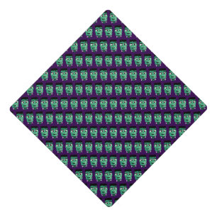 Frankenstein Monster Illustration Graduation Cap Topper