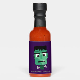 Frankenstein Monster Illustration Hot Sauces