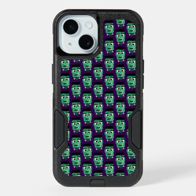 Frankenstein Monster Illustration iPhone 15 Case (Back)