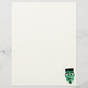 Frankenstein Monster Illustration Letterhead
