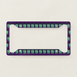 Frankenstein Monster Illustration License Plate Frame
