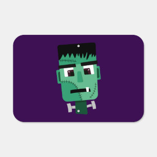 Frankenstein Monster Illustration Metal Sign