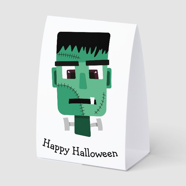 Frankenstein Monster Illustration Paper Table Tent (Front)