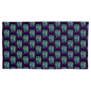 Frankenstein Monster Illustration Pillow Case