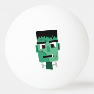 Frankenstein Monster Illustration Ping Pong Ball
