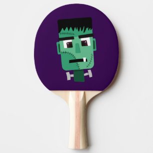 Frankenstein Monster Illustration Ping Pong Paddle