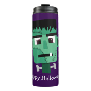 Frankenstein Monster Illustration Thermal Tumbler