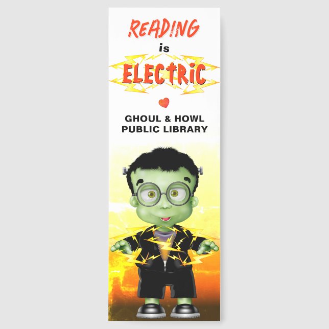 Frankenstein Monster Library Bookmarks (Front)