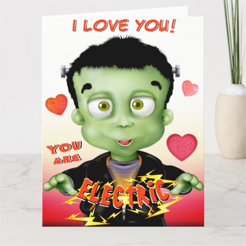Frankenstein Monster Love Valentine Card