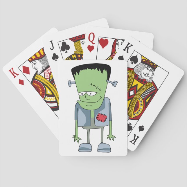 Frankenstein monster poker cards (Back)