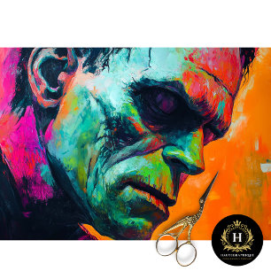 Frankenstein Monster Pop Art Halloween Decoupageup Tissue Paper