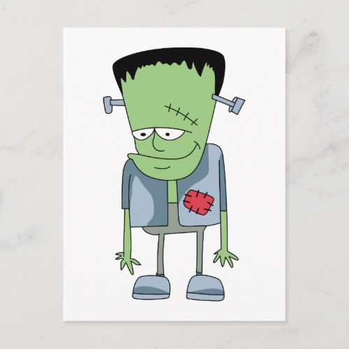 Frankenstein monster postcard