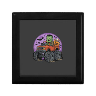Frankenstein Monster Truck Halloween Graphic Desig Gift Box