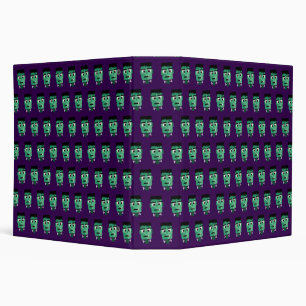 Frankenstein Monster's Head 3 Ring Binder