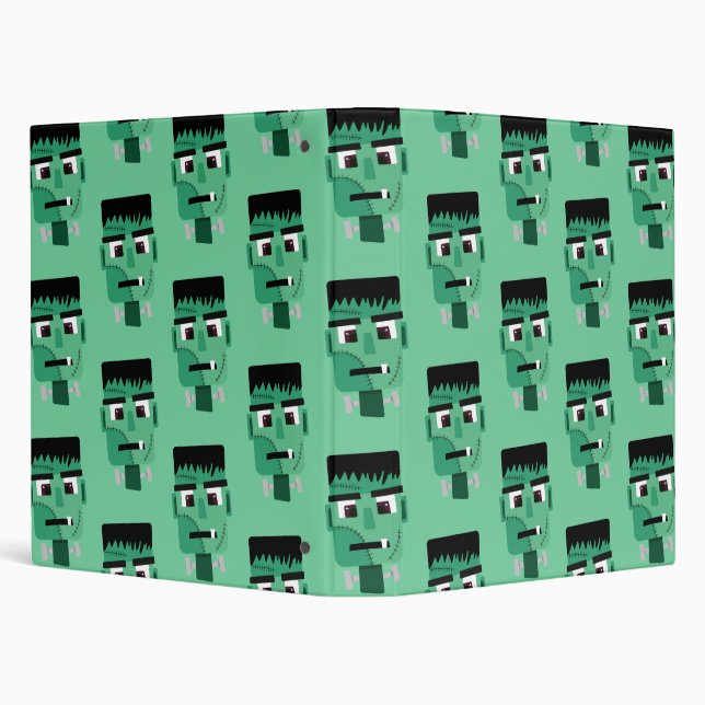 Frankenstein Monster's Head 3 Ring Binder (Background)