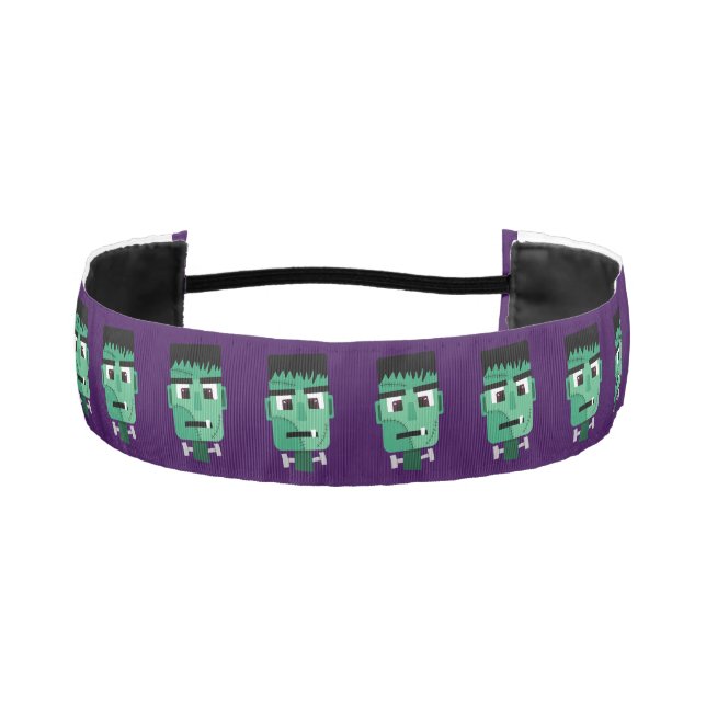 Frankenstein Monster's Head Athletic Headband (Front)