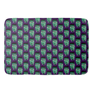 Frankenstein Monster's Head Bath Mat