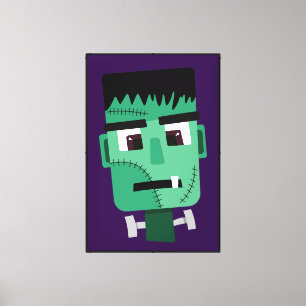 Frankenstein Monster's Head Canvas Print