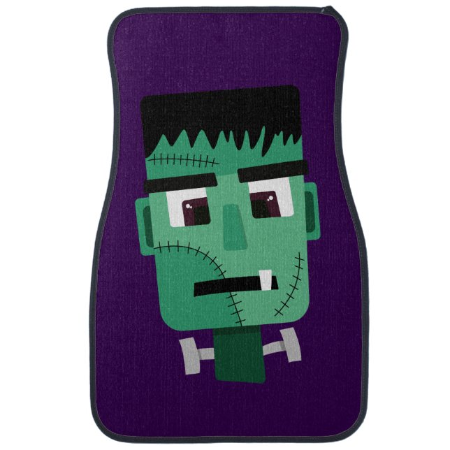 Frankenstein Monster's Head Car Floor Mat (Front)