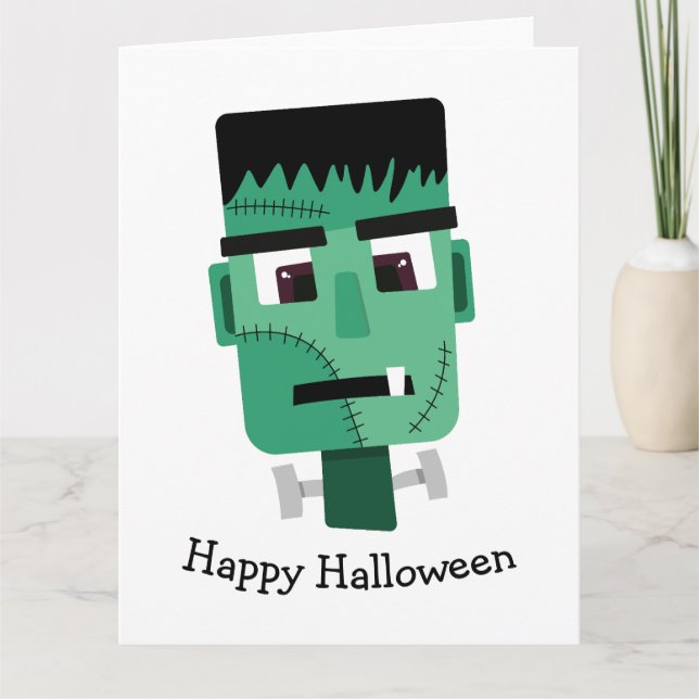Frankenstein Monster's Head Card (Front)