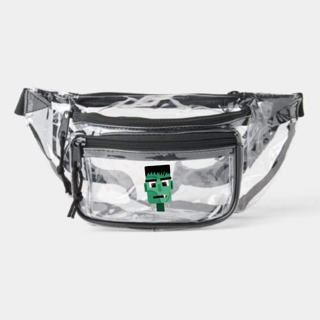 Frankenstein Monster's Head Clear Fanny Pack (Front)