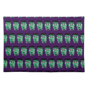Frankenstein Monster's Head Cloth Placemat