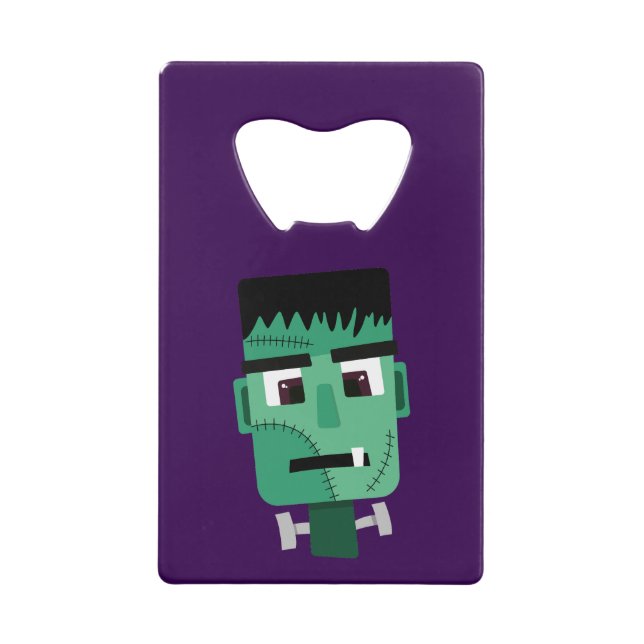 Frankenstein Monster's Head Credit Card Bottle Opener (Front)
