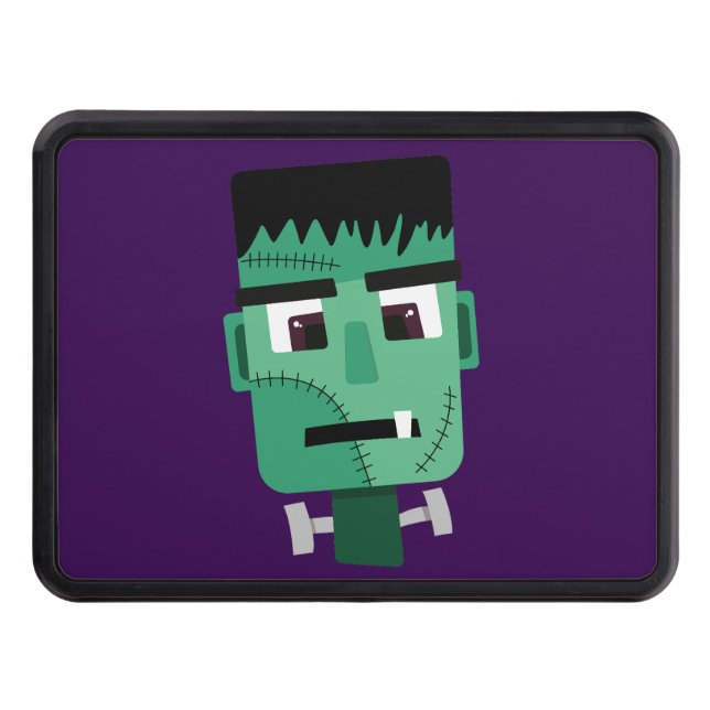 Frankenstein Monster's Head Hitch Cover (Front)